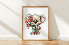 Whimsical Easter Koala Clipart Png Product Image 2