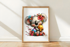 Whimsical Easter Koala Clipart Product Image 2