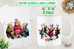 Easter clipart Friendship Happy Elderly people Adult humor Product Image 1