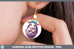 GorgeousEaster Round Earrings design.