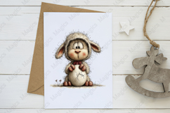 Easter Lamb Whimsical Clipart Product Image 3