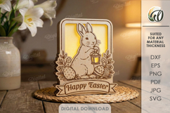 3D Easter Lamps Bundle Laser Cut. Night Light. Led Lamp SVG Product Image 4