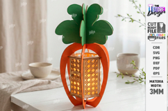 Easter Lantern Laser Cut | Bunny and Carrot | 3D Night Light Product Image 1