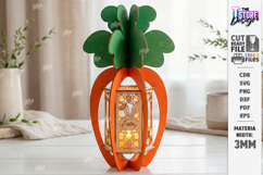 Easter Lantern Laser Cut | Bunny and Carrot | 3D Night Light Product Image 1