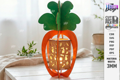 Easter Lantern Laser Cut | Bunny and Carrot | 3D Night Light Product Image 1