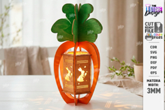 Easter Lantern Laser Cut | Bunny and Carrot | 3D Night Light Product Image 1