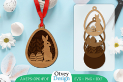 Easter Eggs Layered, Easter Ornaments layered Lasercut Product Image 1