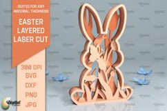 Easter Layered Decor SVG Bundle. 3D Easter Laser Cut Product Image 3