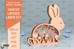 Easter Layered Decor SVG Bundle. 3D Easter Laser Cut Product Image 4