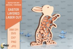 Easter Layered Decor SVG Bundle. 3D Easter Laser Cut Product Image 5