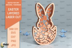 Easter Layered Decor SVG Bundle. 3D Easter Laser Cut Product Image 6
