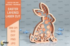 Easter Layered Decor SVG Bundle. 3D Easter Laser Cut Product Image 8