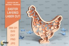 Easter Layered Decor SVG Bundle. 3D Easter Laser Cut Product Image 9