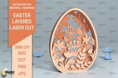Easter Layered Decor SVG Bundle. 3D Easter Laser Cut Product Image 10