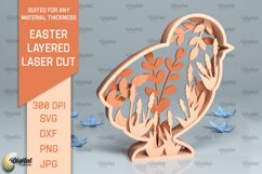 Easter Layered Decor SVG Bundle. 3D Easter Laser Cut Product Image 11