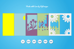 Easter Layered Paper Cut SVG | Spring Bunny Shadow Box SVG Product Image 2