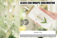 Glass Can Easter Lily Product Image 1