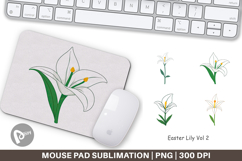 Mouse Pad Easter Lily Product Image 1