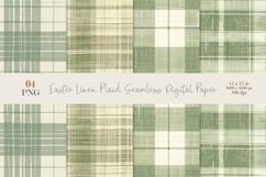 Easter Linen Plaid Digital Paper Product Image 1