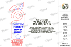 Easter Magic Key Door Hanger Laser Cut. Door Knob Tag SVG Product Image 2