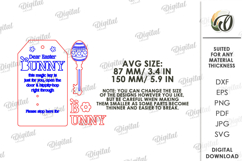 Easter Magic Key Door Hanger Laser Cut. Door Knob Tag SVG Product Image 2