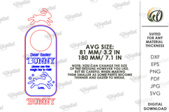 Easter Magic Key Door Hangers Bundle Laser Cut. Easter SVG Product Image 5