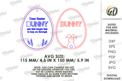 Easter Magic Key Door Hanger Laser Cut. Door Knob Tag SVG Product Image 2