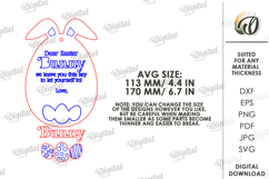 Easter Magic Key Door Hanger Laser Cut. Door Knob Tag SVG Product Image 2