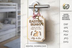 Easter Magic Key Door Hangers Bundle Laser Cut. Easter SVG Product Image 12
