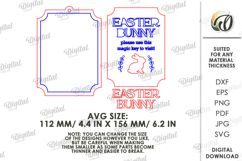 Easter Magic Key Door Hanger Laser Cut. Door Knob Tag SVG Product Image 2