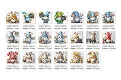 Easter Magnet Bundle Easter Gnome Fridge Magnet Sublimation