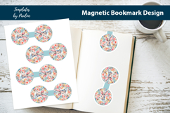 Round Easter Magnetic Bookmark Bundle, Printable Book Marks Product Image 2