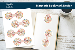 Round Easter Magnetic Bookmark Bundle, Printable Book Marks Product Image 4