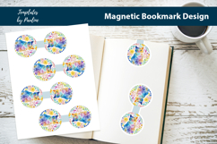 Round Easter Magnetic Bookmark Bundle, Printable Book Marks Product Image 6