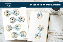 Round Easter Magnetic Bookmark Bundle, Printable Book Marks Product Image 7