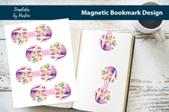 Round Easter Magnetic Bookmark Bundle, Printable Book Marks Product Image 9