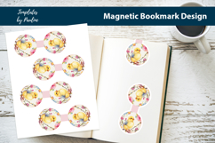 Round Easter Magnetic Bookmark Bundle, Printable Book Marks Product Image 13