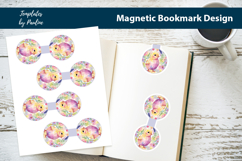 Round Easter Magnetic Bookmark Bundle, Printable Book Marks Product Image 15