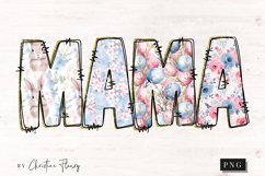 Doodle Easter Mama PNG, Easter PNG Product Image 4
