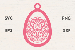 Easter Egg mandala ornament SVG Product Image 1