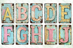Easter Metal License Plate Alphabet Product Image 3