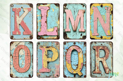 Easter Metal License Plate Alphabet Product Image 4