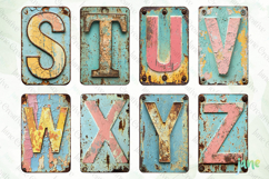 Easter Metal License Plate Alphabet Product Image 5