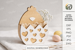 Easter Mini Gift Box Laser Cut. Storage Box SVG Product Image 1
