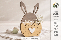 Easter Mini Gift Box Laser Cut. Storage Box SVG Product Image 1