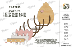 Easter Mini Gift Box Laser Cut. Storage Box SVG Product Image 2