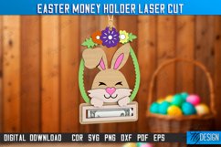 Easter Money Holder SVG, Money Holder Laser Cut, Bunny SVG Product Image 1