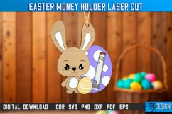 Easter Money Holder SVG, Money Holder Laser Cut, Bunny SVG Product Image 1