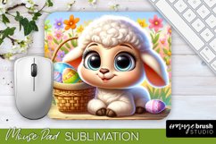 Easter Mouse Pad Sublimation - Cute Lamb Mouse Matt PNG File