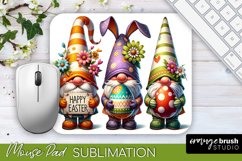 Easter Mouse Pad Sublimation Design - Cute Gnome Mousepad